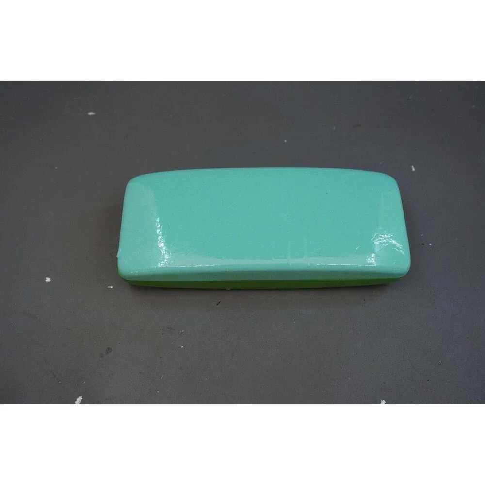 Kate Spade Eyeglass Case Turquoise Blue and Green Hard Clam Shell Eye Glasses